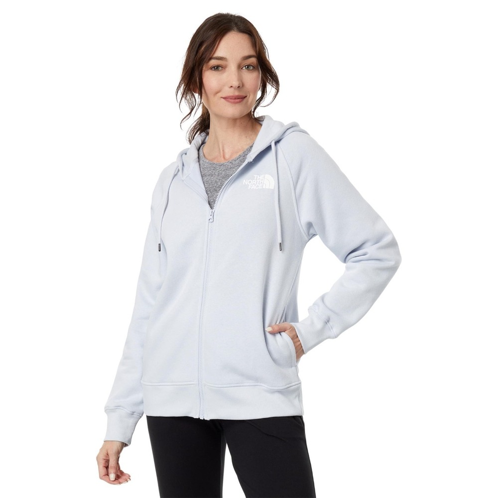 The North Face Women's Brand Proud Full Zip Hoodie,Dusty Periwinkle/Tnf White LG